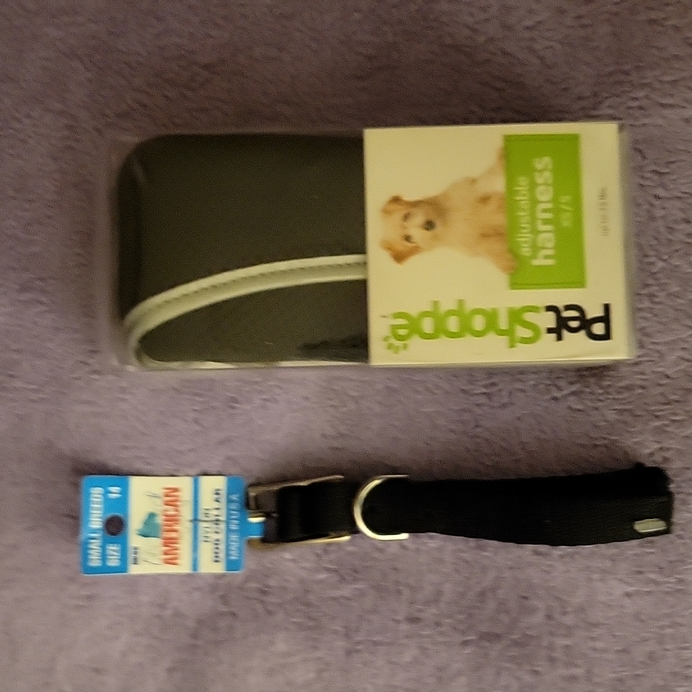 NWT: Dog Adjustable Harness and Dog Collar